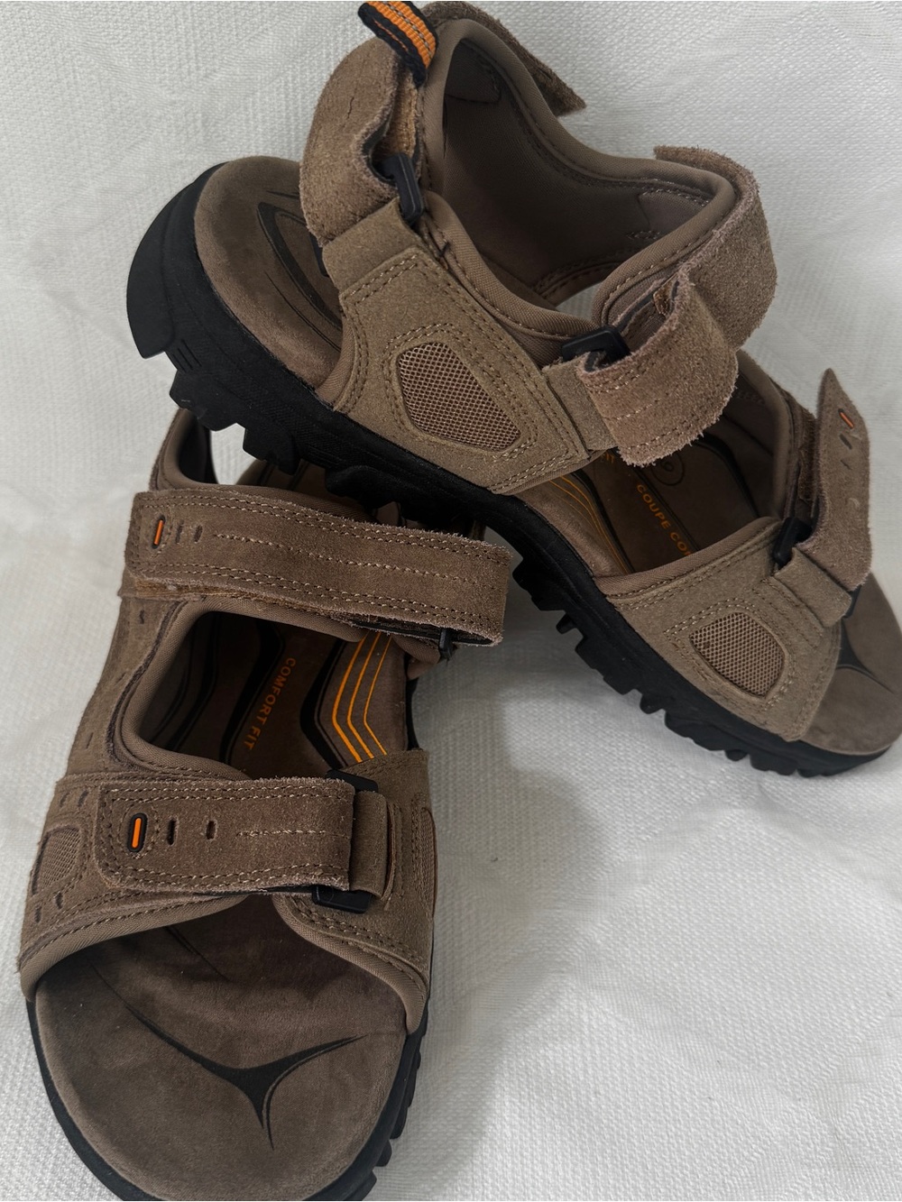 Weather Spirits Mens Size 9 Brown Outdoor Hiking Sandals Comfort Fit